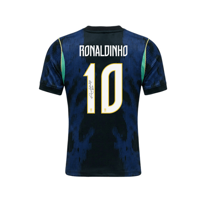 Ronaldinho 10 Brazil 2026 YOUTH Away Jersey & Shorts Set - Blue