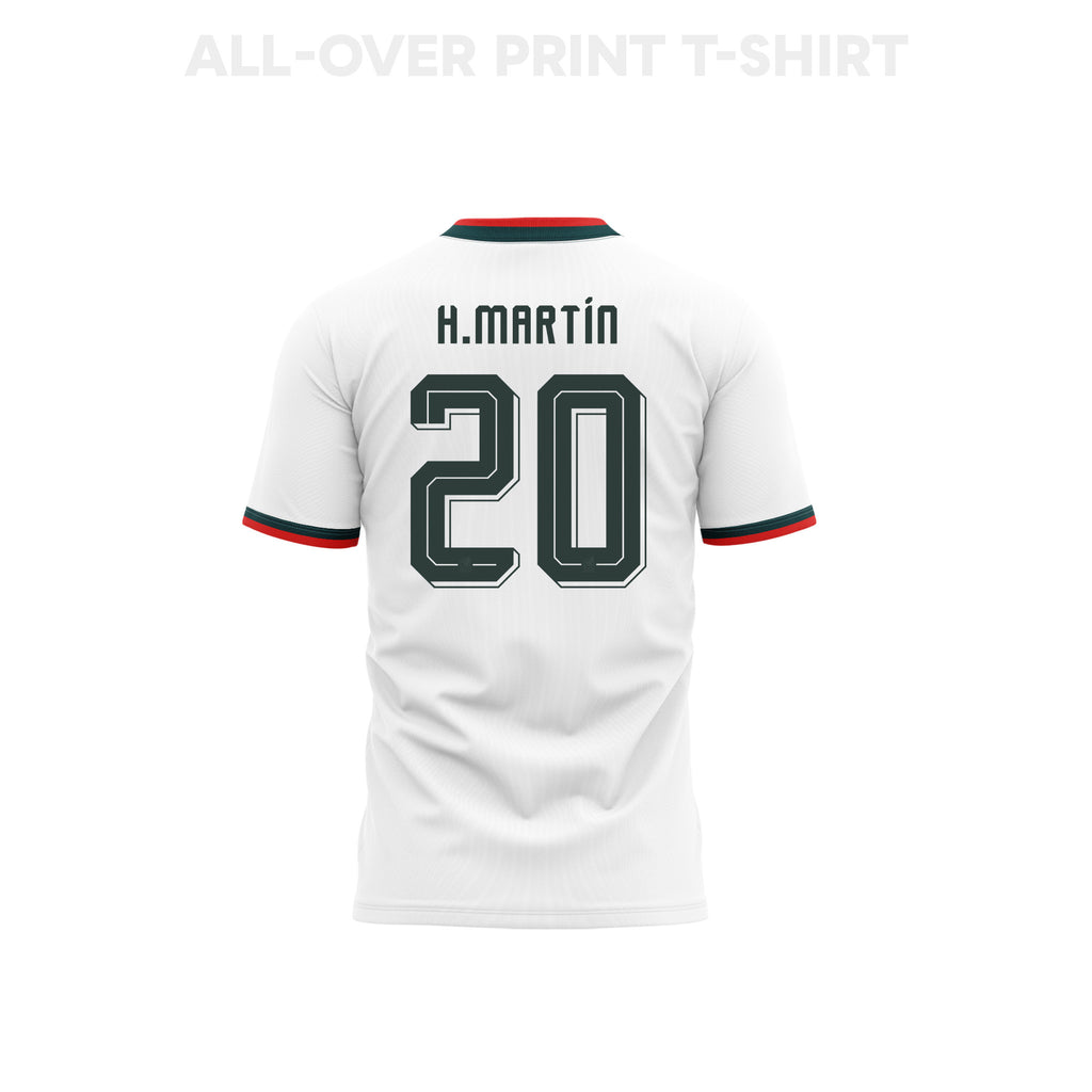 Henry Martín 20 Youth Mexico 2026 Away 3D T-shirt Fully Printed – White