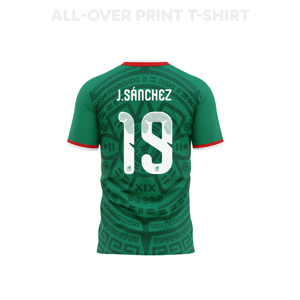 Jorge Sánchez 19 Youth Mexico 2026 Home 3D T-shirt Fully Printed – Green