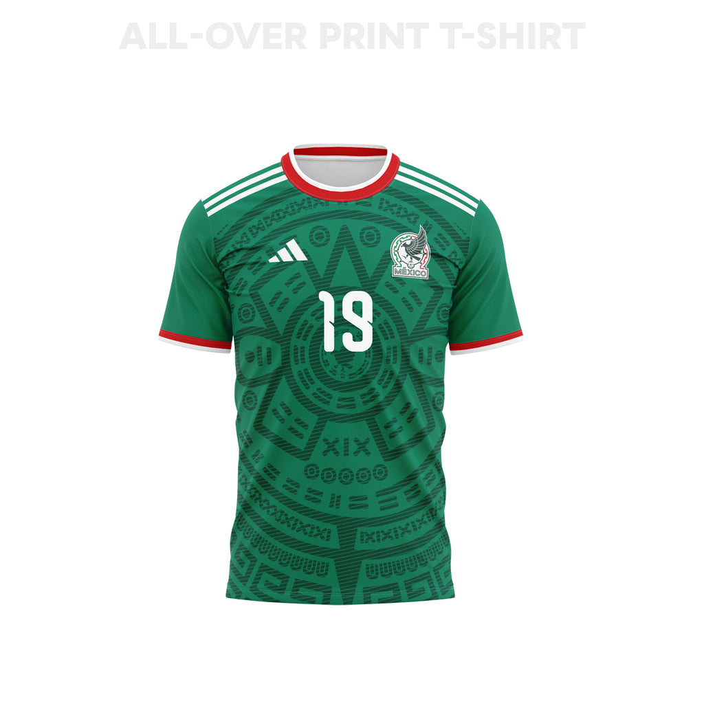 Jorge Sánchez 19 Youth Mexico 2026 Home 3D T-shirt Fully Printed – Green