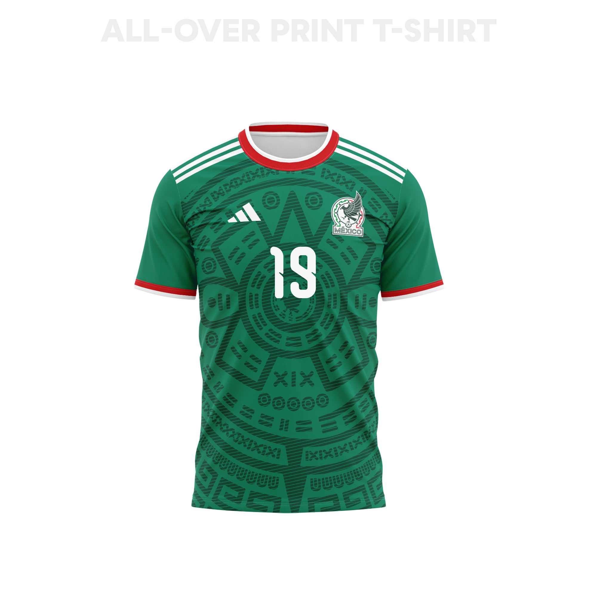 Álvaro Fidalgo 19 Youth Mexico 2026 Home 3D T-shirt Fully Printed – Green