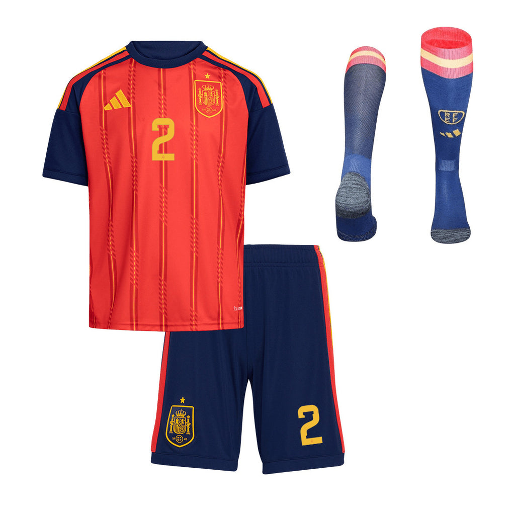 Pedro Porro 2 Spain 2026 Home Men Kit Set – Red