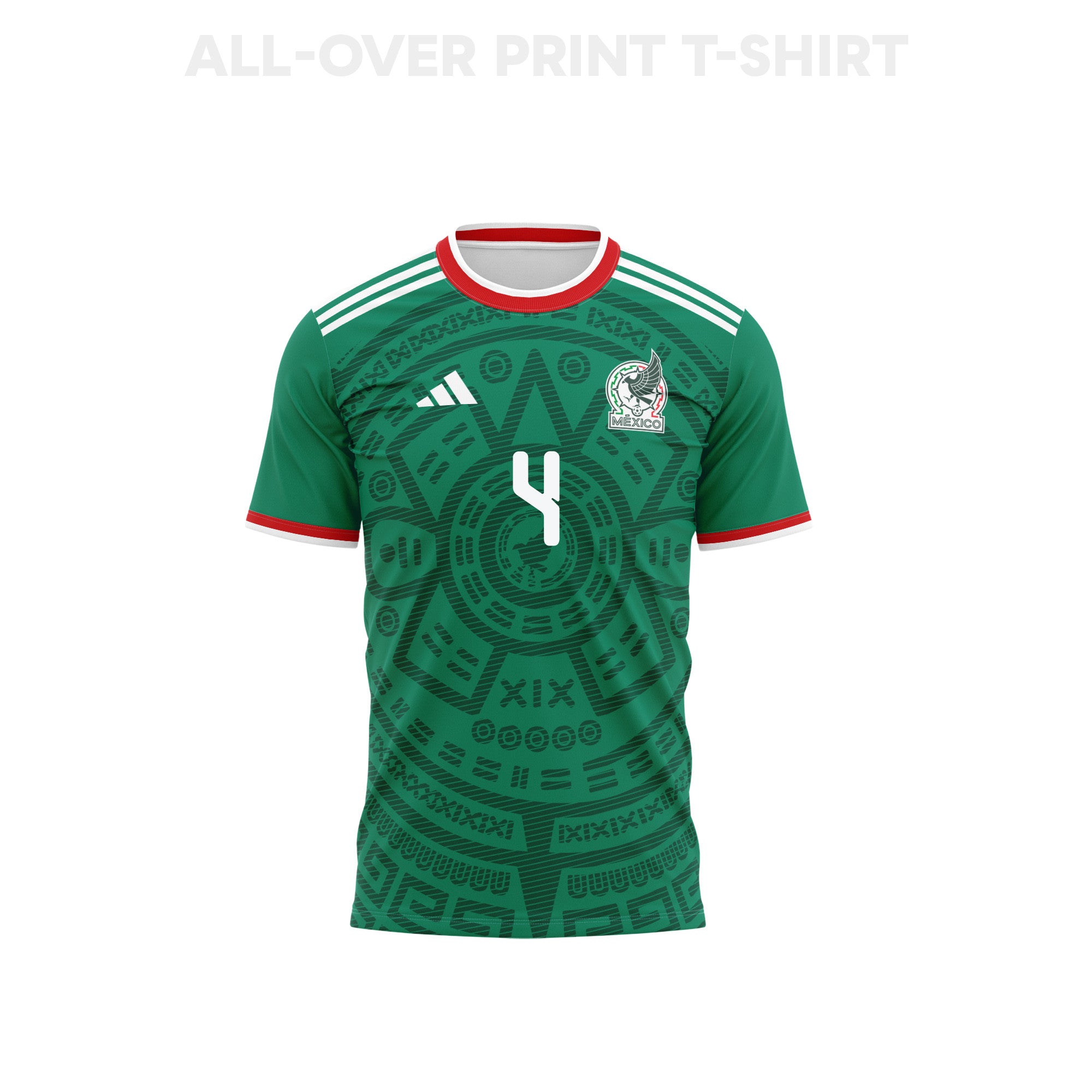 Edson Álvarez 4 Youth Mexico 2026 Home 3D T-shirt Fully Printed – Green