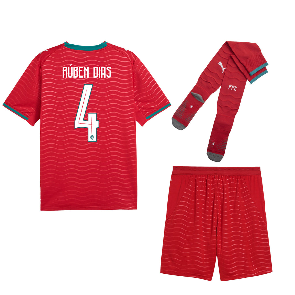 Rúben Dias 4 Portugal 2026 Home Men Kit Set – Red
