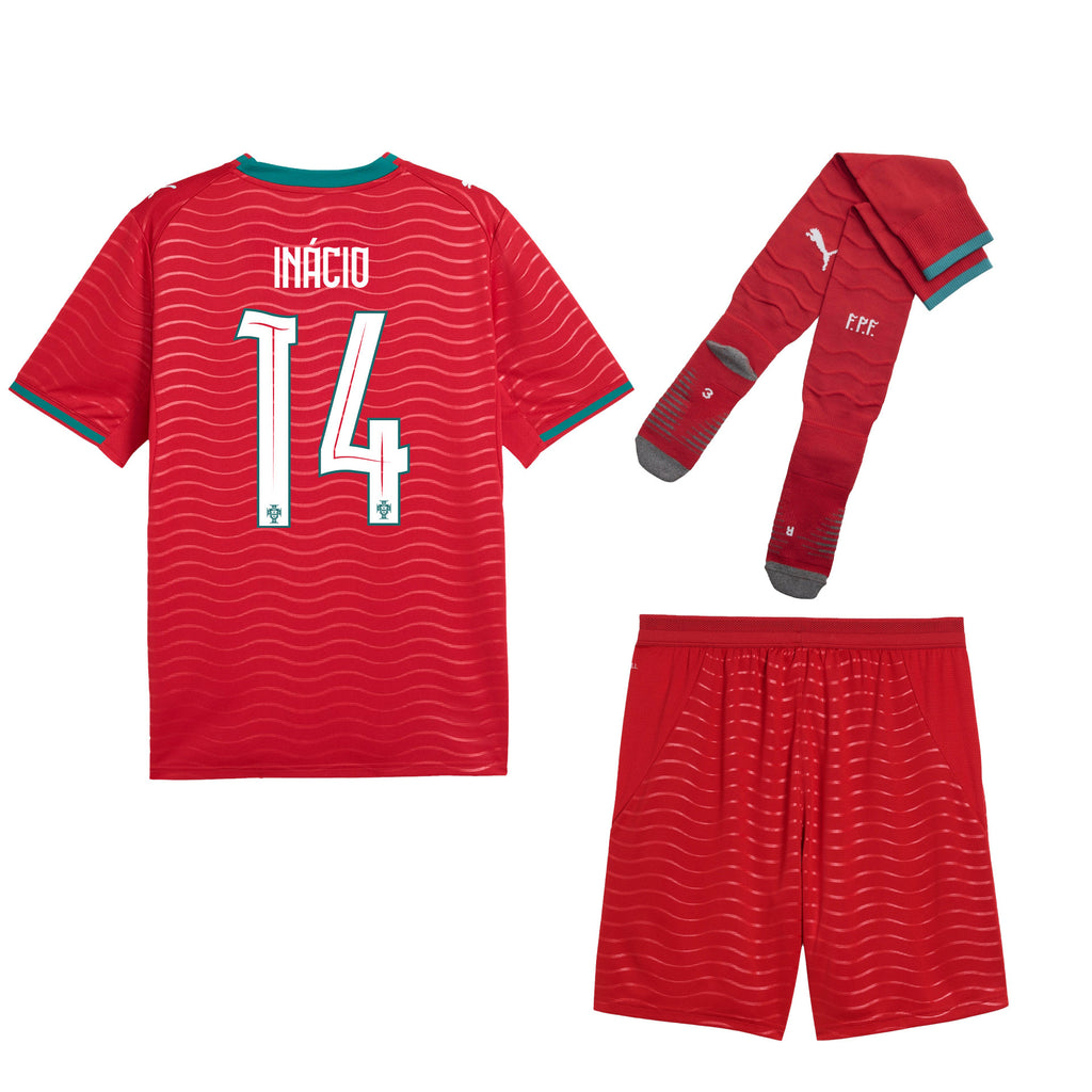 Gonçalo Inácio 14 Portugal 2026 Home Men Kit Set – Red