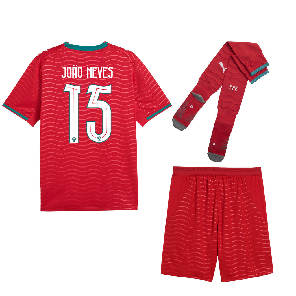 João Neves 15 Portugal 2026 Home Men Kit Set – Red