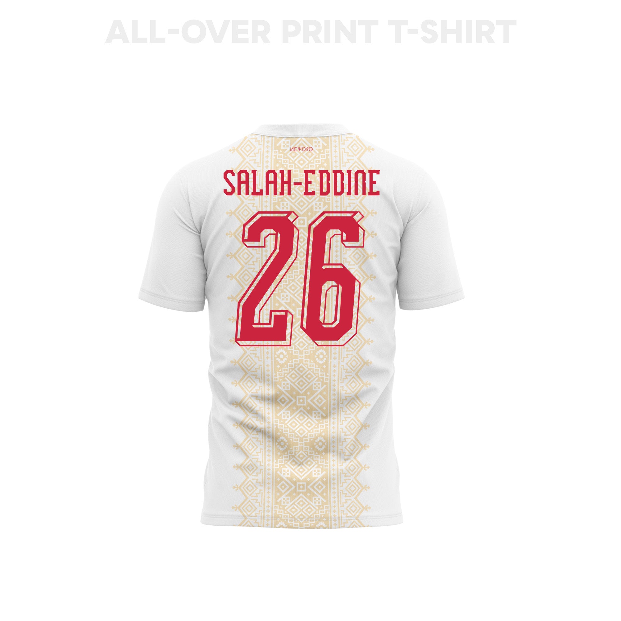 Anass Salah-Eddine 26 Morocco 2026 Away 3D T-Shirt Fully Printed – Unisex, White