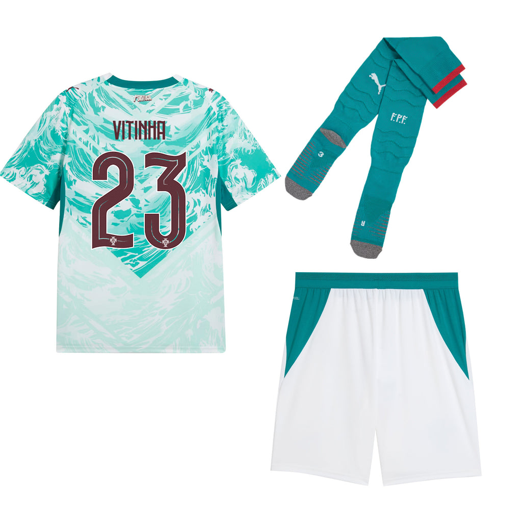 Vitinha 23 Portugal 2026 Away Men Kit Set – White