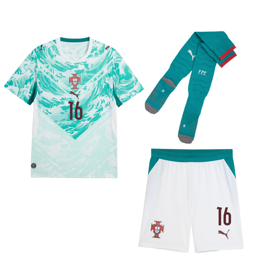 Francisco Trincão 16 Portugal 2026 Away Men Kit Set – White