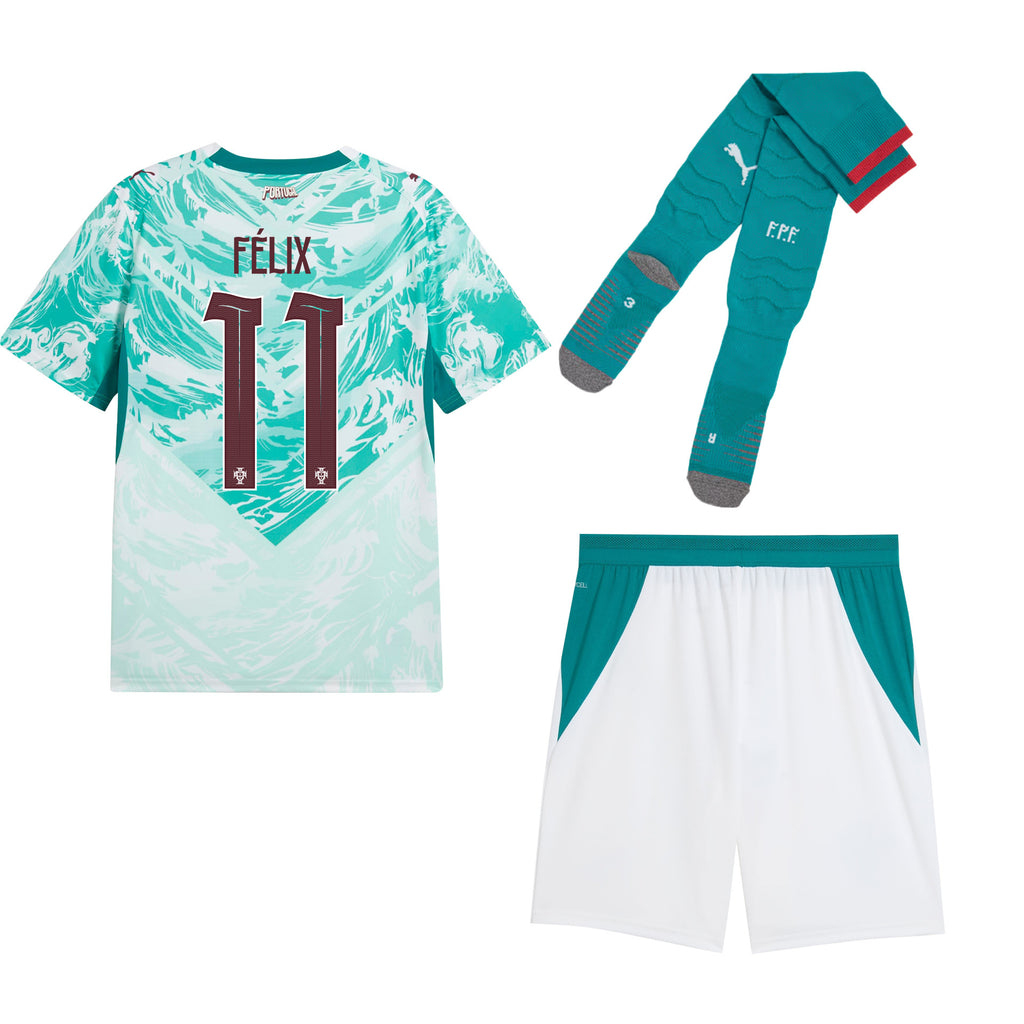 João Félix 11 Portugal 2026 Away Men Kit Set – White