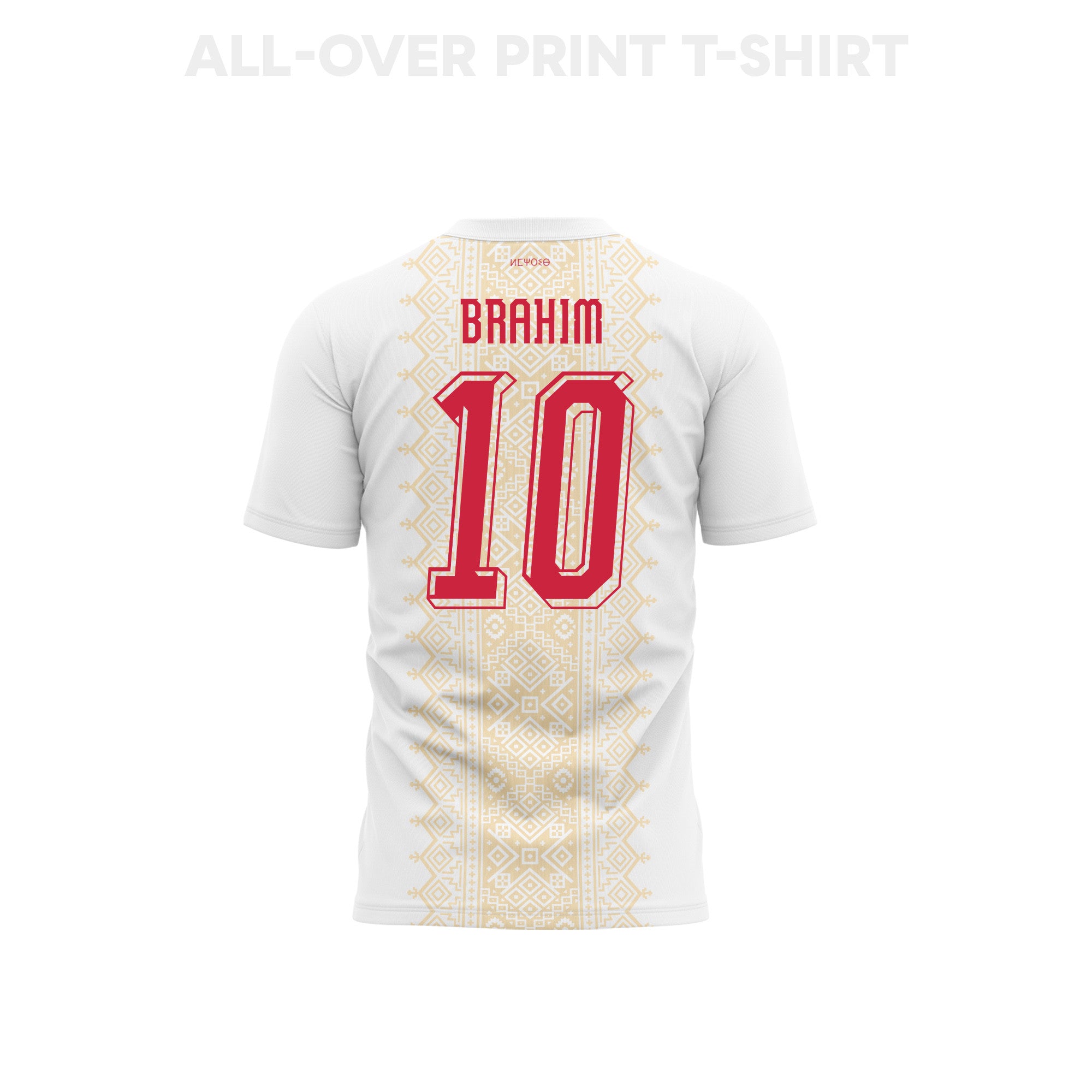 Brahim Díaz 10 Youth Morocco 2026 Away 3D T-shirt Fully Printed – White