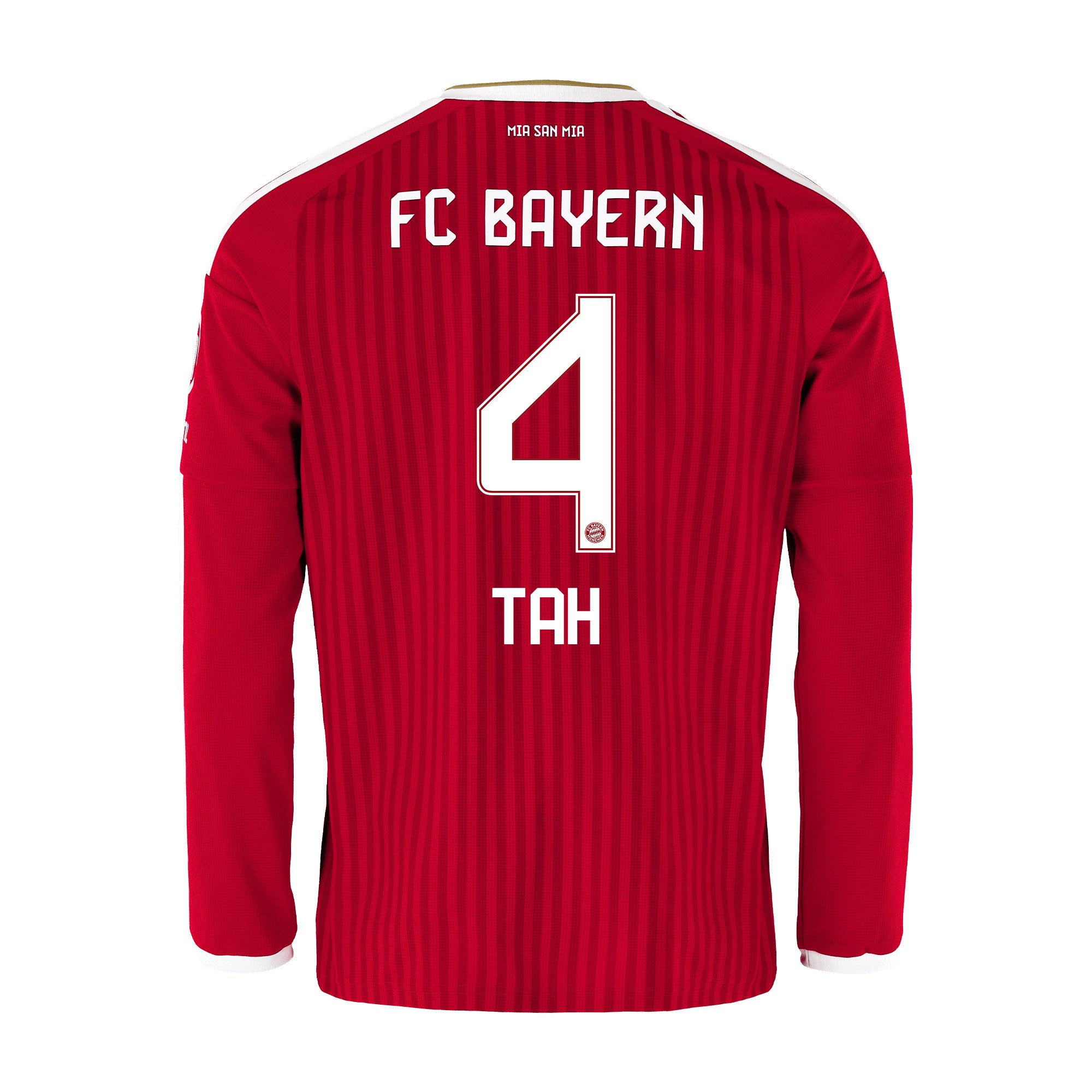 Jonathan Tah 4 Bayern Munich 2026/27 Home Men Long Sleeve Jersey - Red