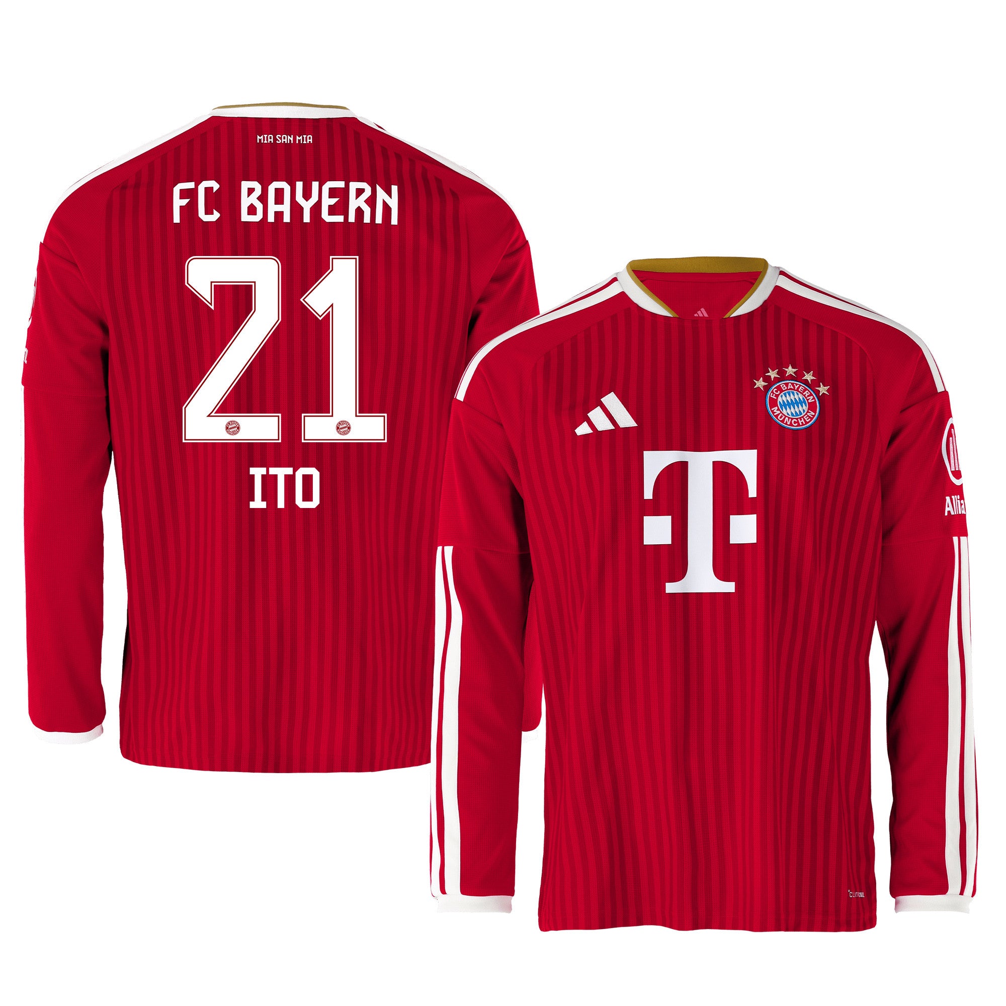 Hiroki Ito 21 Bayern Munich 2026/27 Home Men Long Sleeve Jersey - Red
