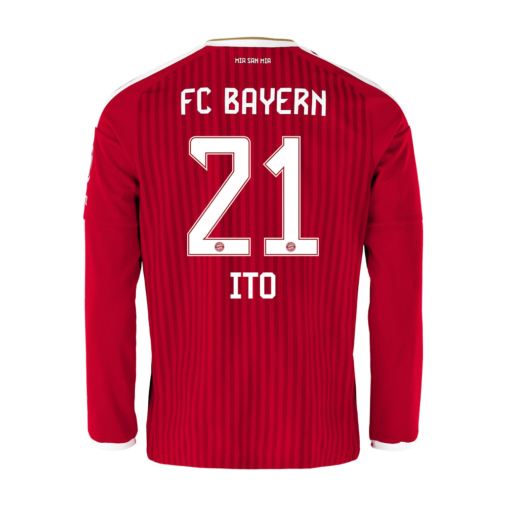 Hiroki Ito 21 Bayern Munich 2026/27 Home Men Long Sleeve Jersey - Red