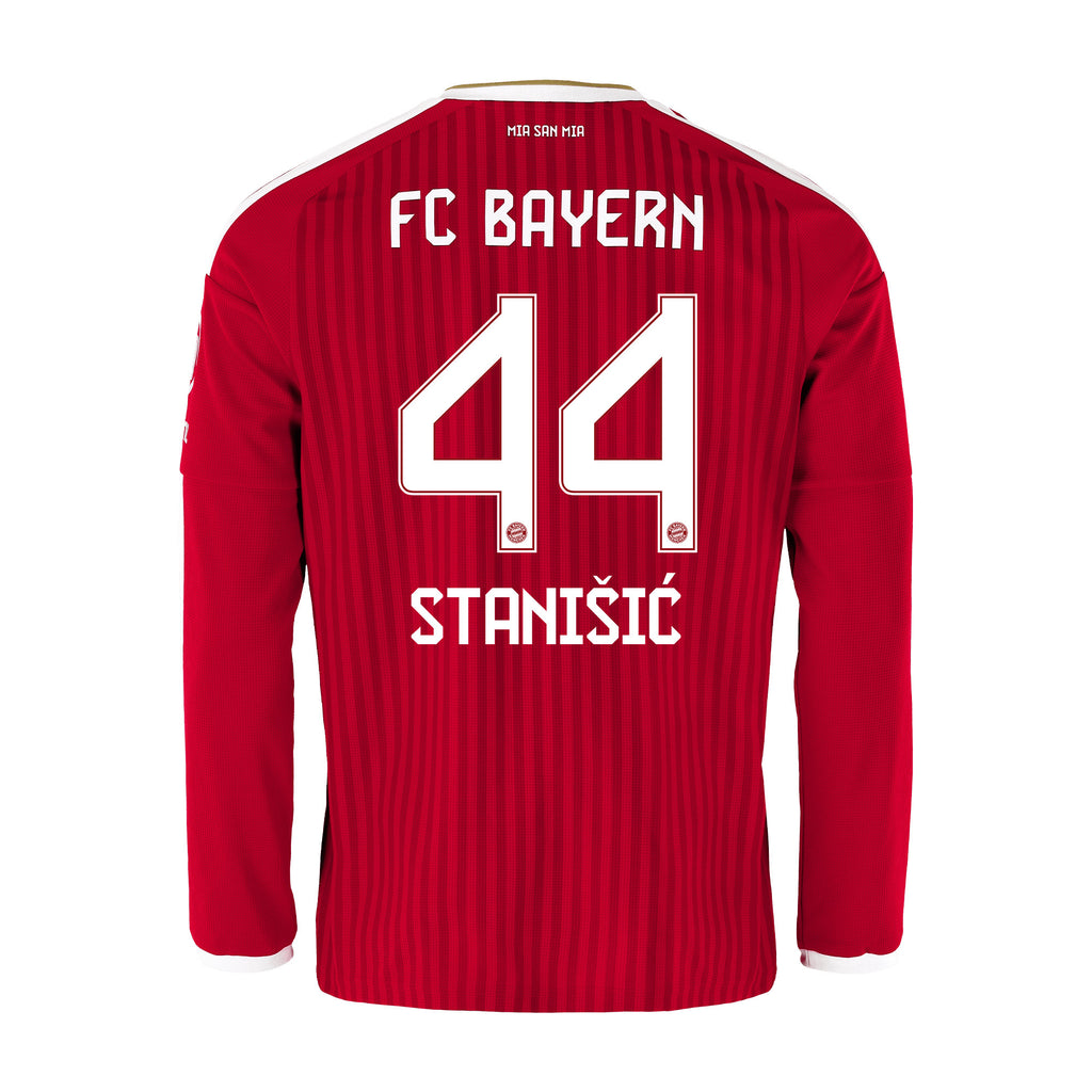 Josip Stanišić 44 Bayern Munich 2026/27 Home Men Long Sleeve Jersey - Red