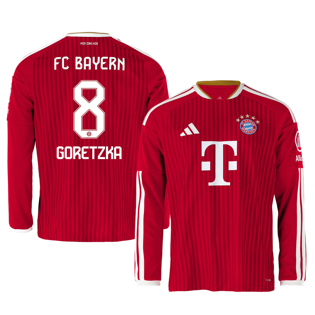 Leon Goretzka 8 Bayern Munich 2026/27 Home Men Long Sleeve Jersey - Red