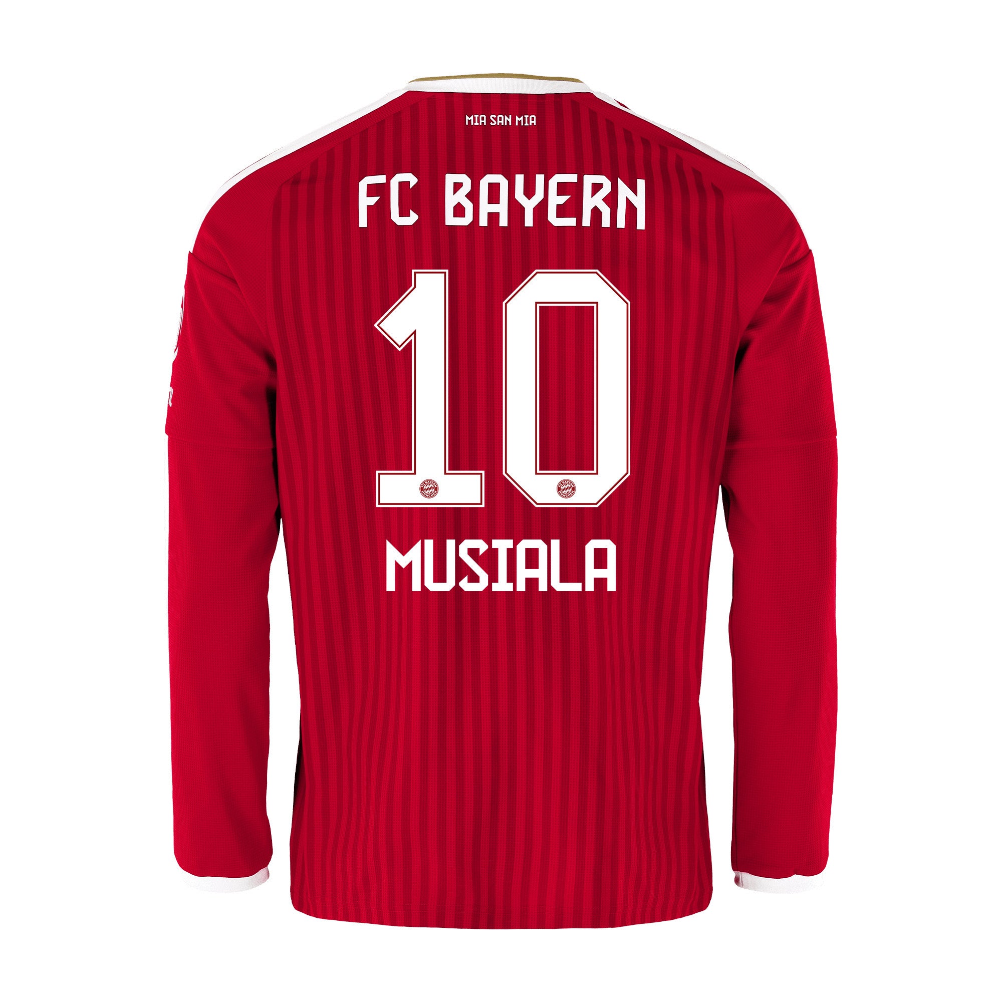 Jamal Musiala 10 Bayern Munich 2026/27 Home Men Long Sleeve Jersey - Red