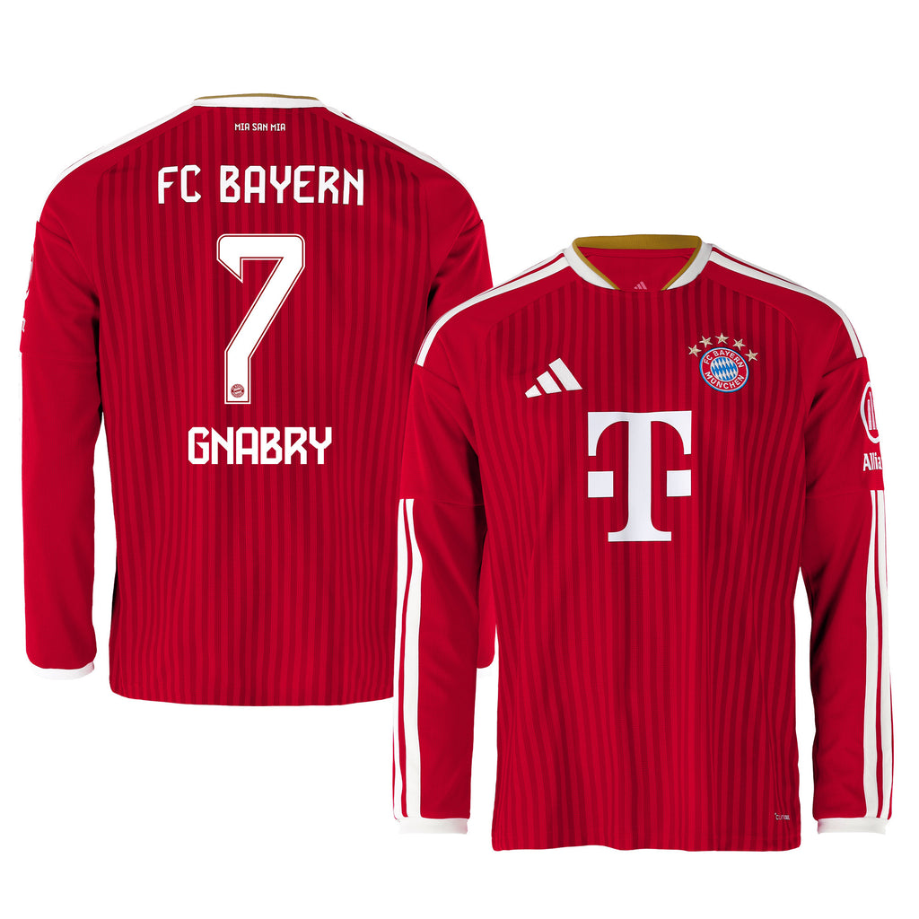 Serge Gnabry 7 Bayern Munich 2026/27 Home Men Long Sleeve Jersey - Red