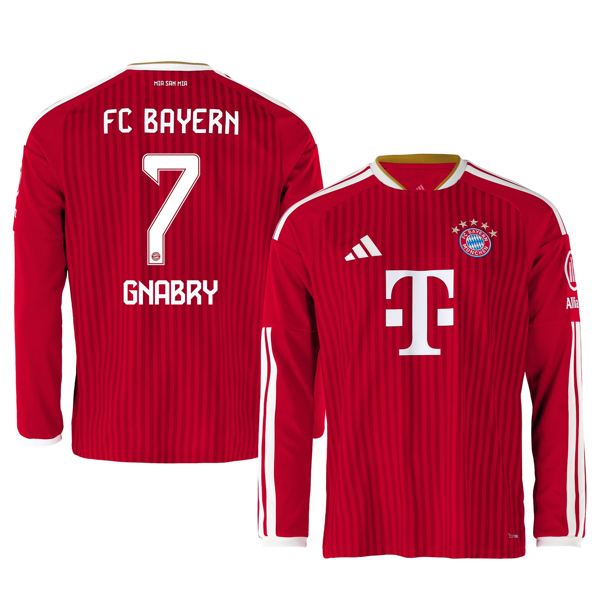 Serge Gnabry 7 Bayern Munich 2026/27 Home Men Long Sleeve Jersey - Red