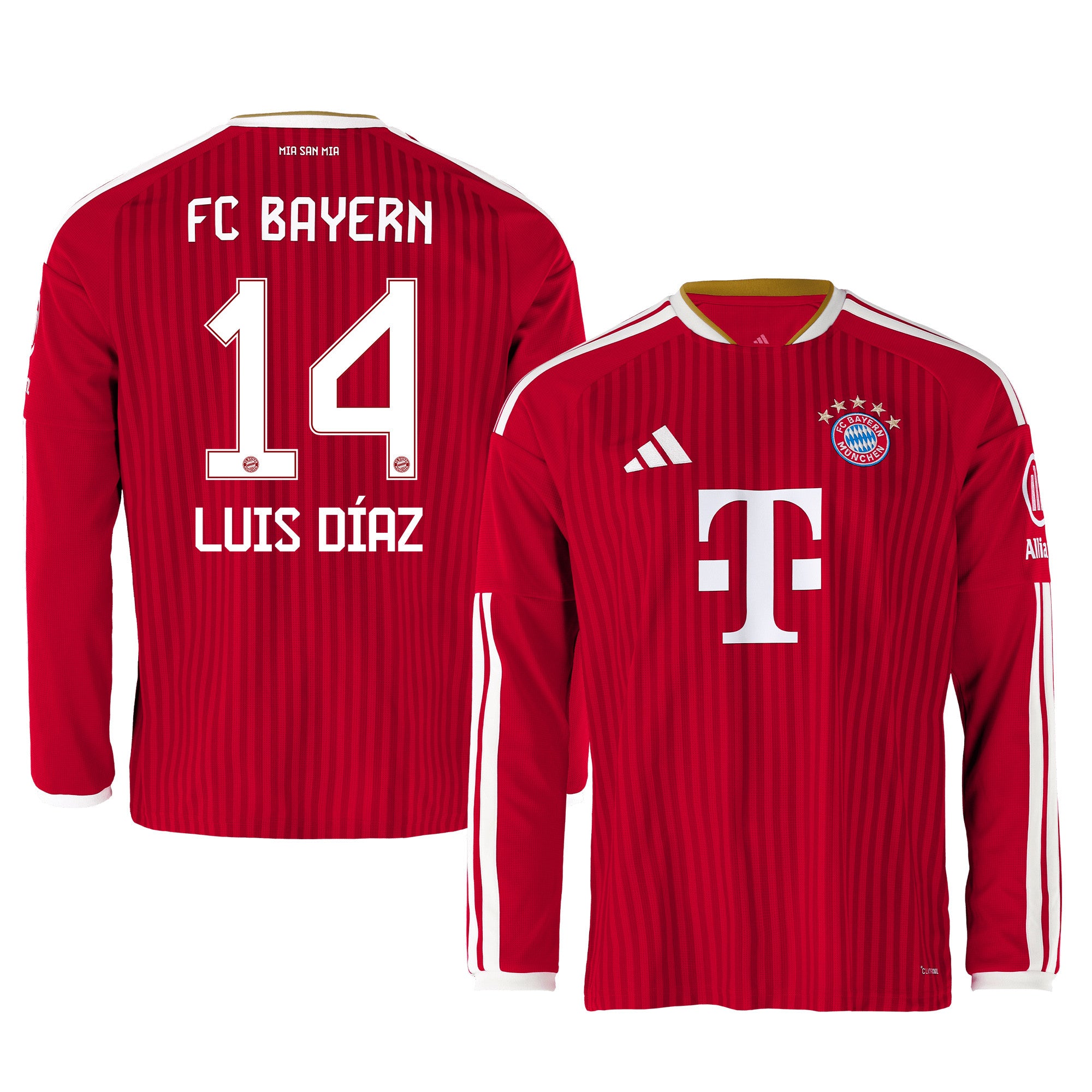 Luis Díaz 14 Bayern Munich 2026/27 Home Men Long Sleeve Jersey - Red