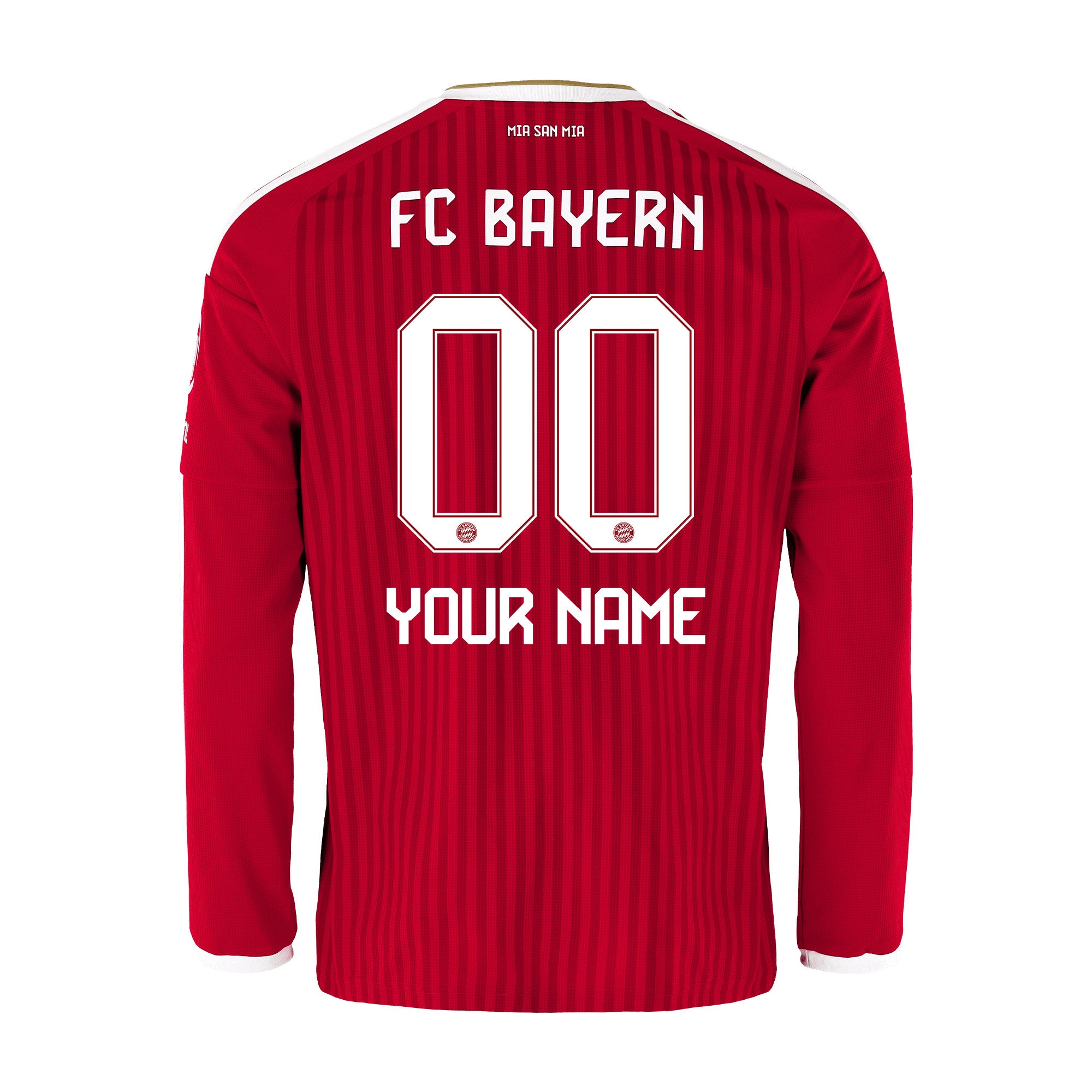 Bayern Munich 2026/27 Home Men Long Sleeve Jersey - Personalized - Red