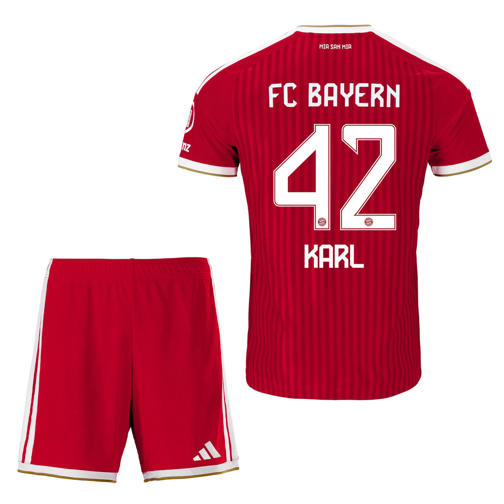 Lennart Karl 42 Bayern Munich 2026/27 Home Men Jersey & Shorts Set – Red