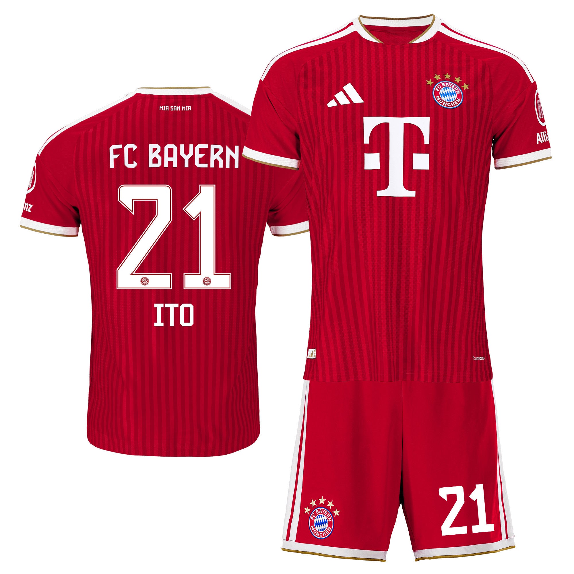 Hiroki Ito 21 Bayern Munich 2026/27 Home Men Jersey & Shorts Set – Red
