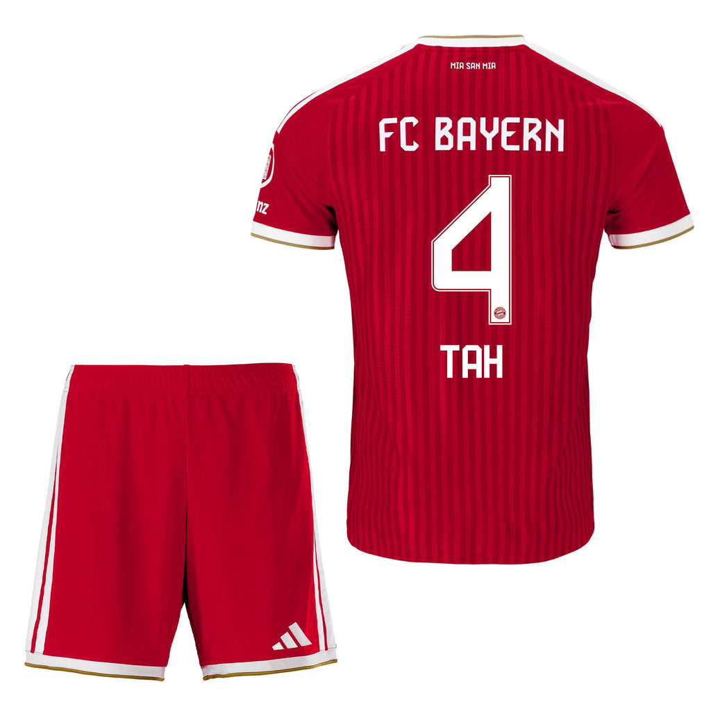 Jonathan Tah 4 Bayern Munich 2026/27 Home Men Jersey & Shorts Set – Red
