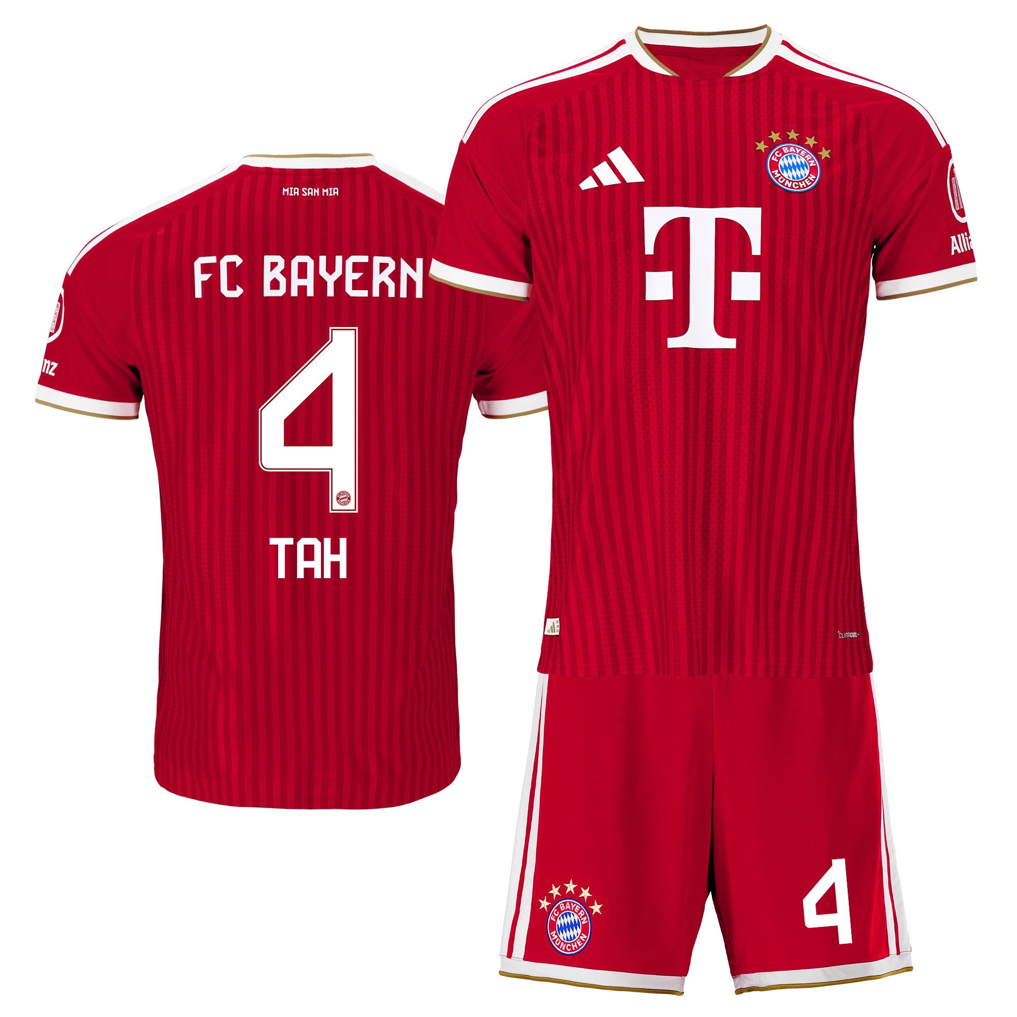 Jonathan Tah 4 Bayern Munich 2026/27 Home Men Jersey & Shorts Set – Red