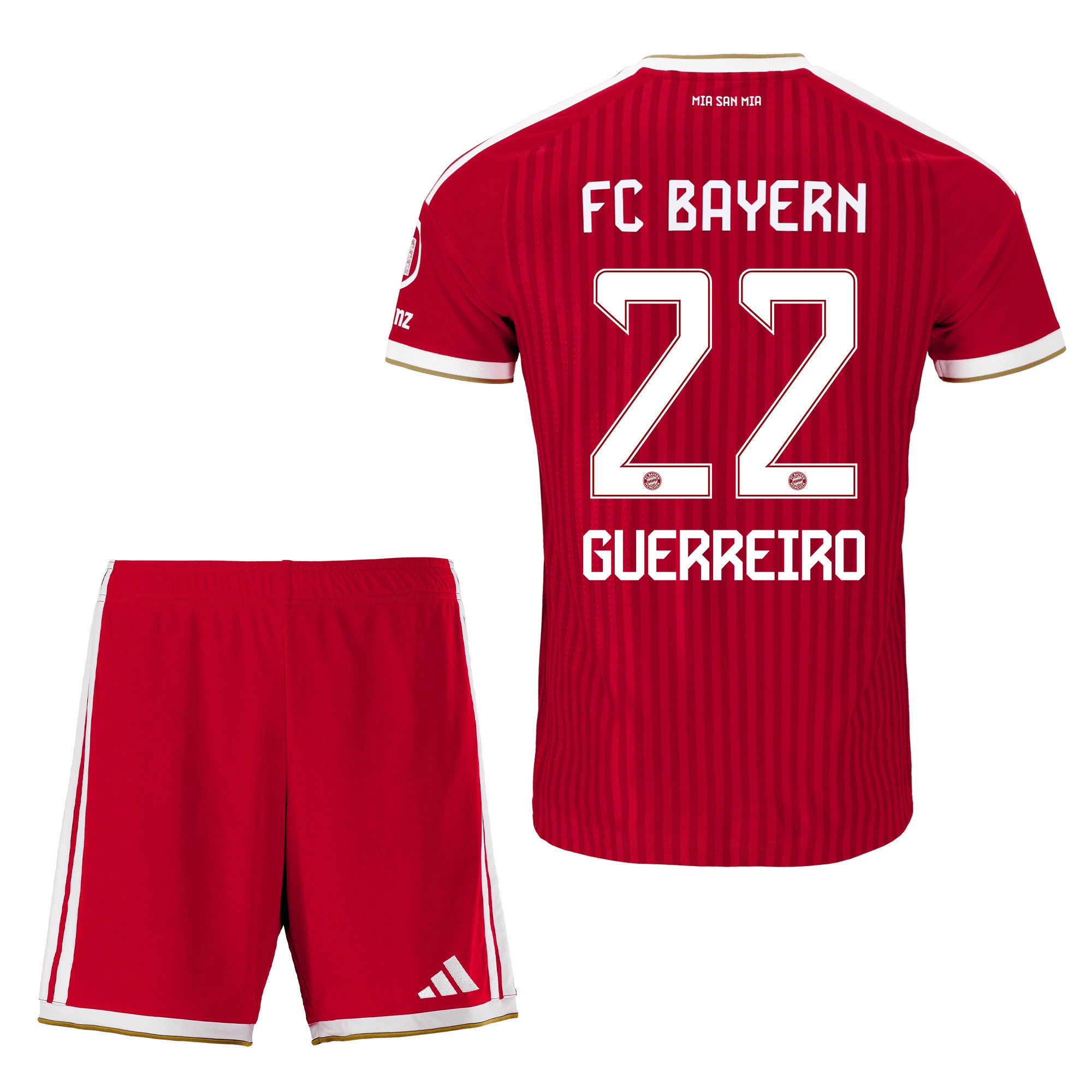 Raphaël Guerreiro 22 Bayern Munich 2026/27 Youth Home Jersey & Shorts Set - Red