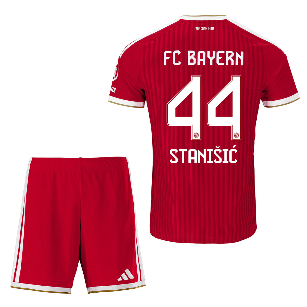 Josip Stanišić 44 Bayern Munich 2026/27 Youth Home Jersey & Shorts Set - Red