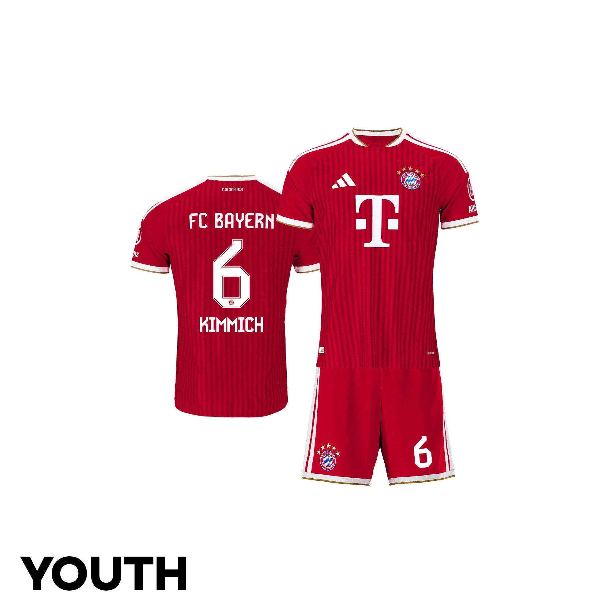 Joshua Kimmich 6 Bayern Munich 2026/27 Youth Home Jersey & Shorts Set - Red