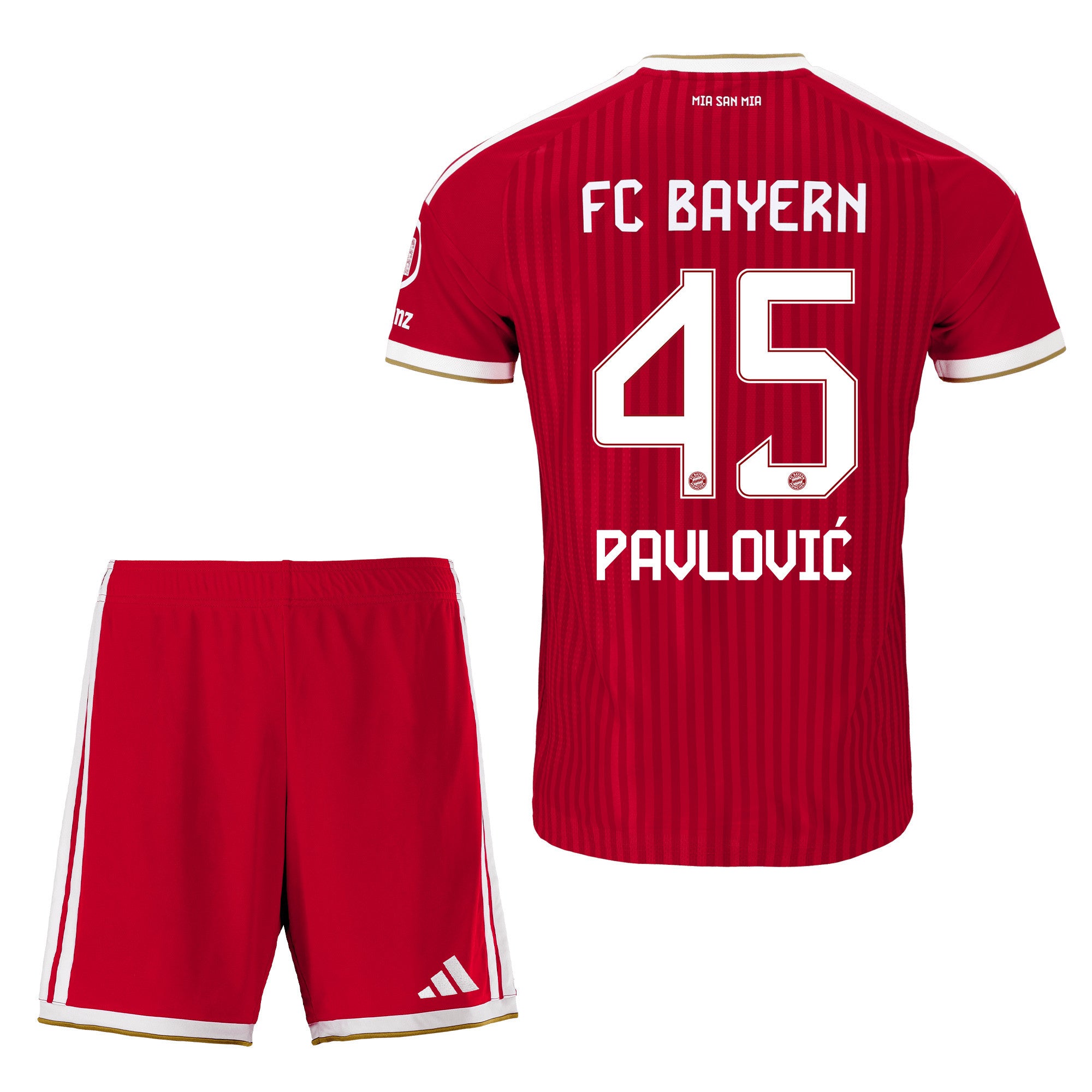 Aleksandar Pavlović 45 Bayern Munich 2026/27 Youth Home Jersey & Shorts Set - Red