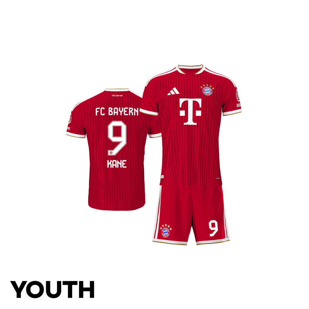 Harry Kane 9 Bayern Munich 2026/27 Youth Home Jersey & Shorts Set - Red