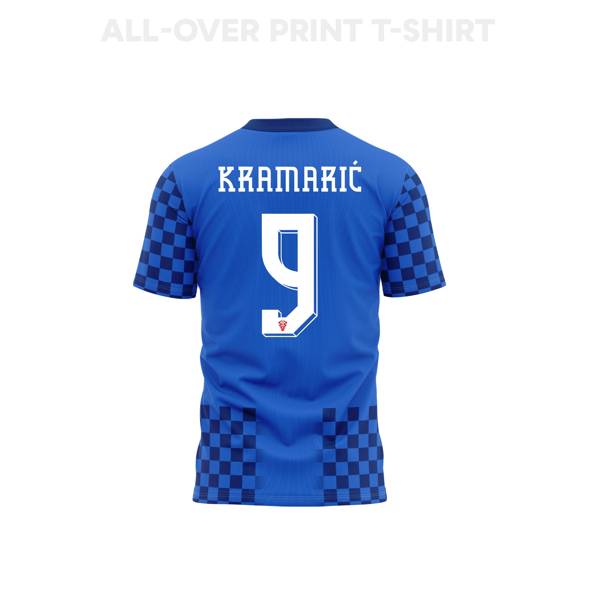Andrej Kramarić 9 Croatia 2026 Away 3D T-Shirt Fully Printed – Unisex, Blue