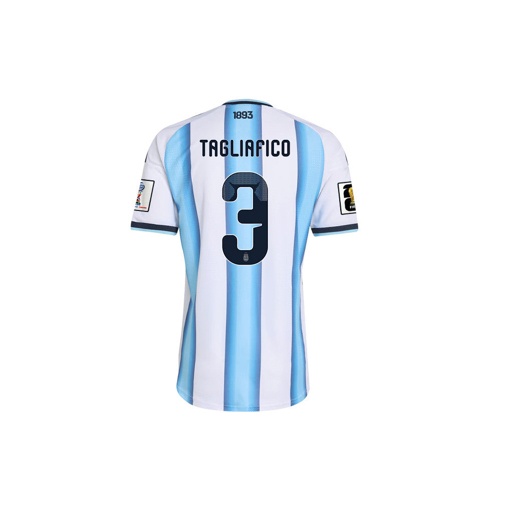 Nicolás Tagliafico 3 Argentina 2026 Youth Home Jersey & Shorts Set - White