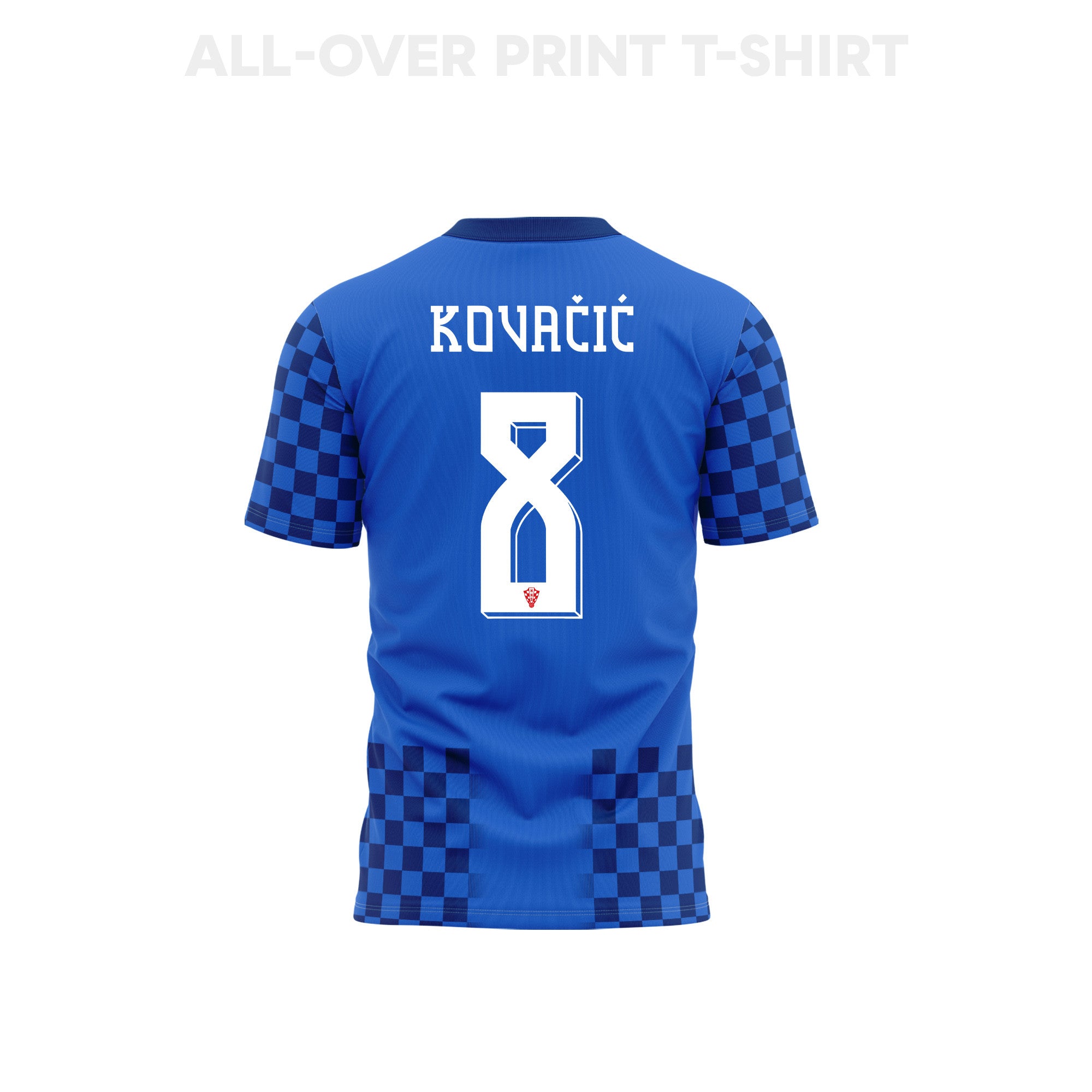 Mateo Kovačić 8 Youth Croatia 2026 Away 3D T-shirt Fully Printed – Blue