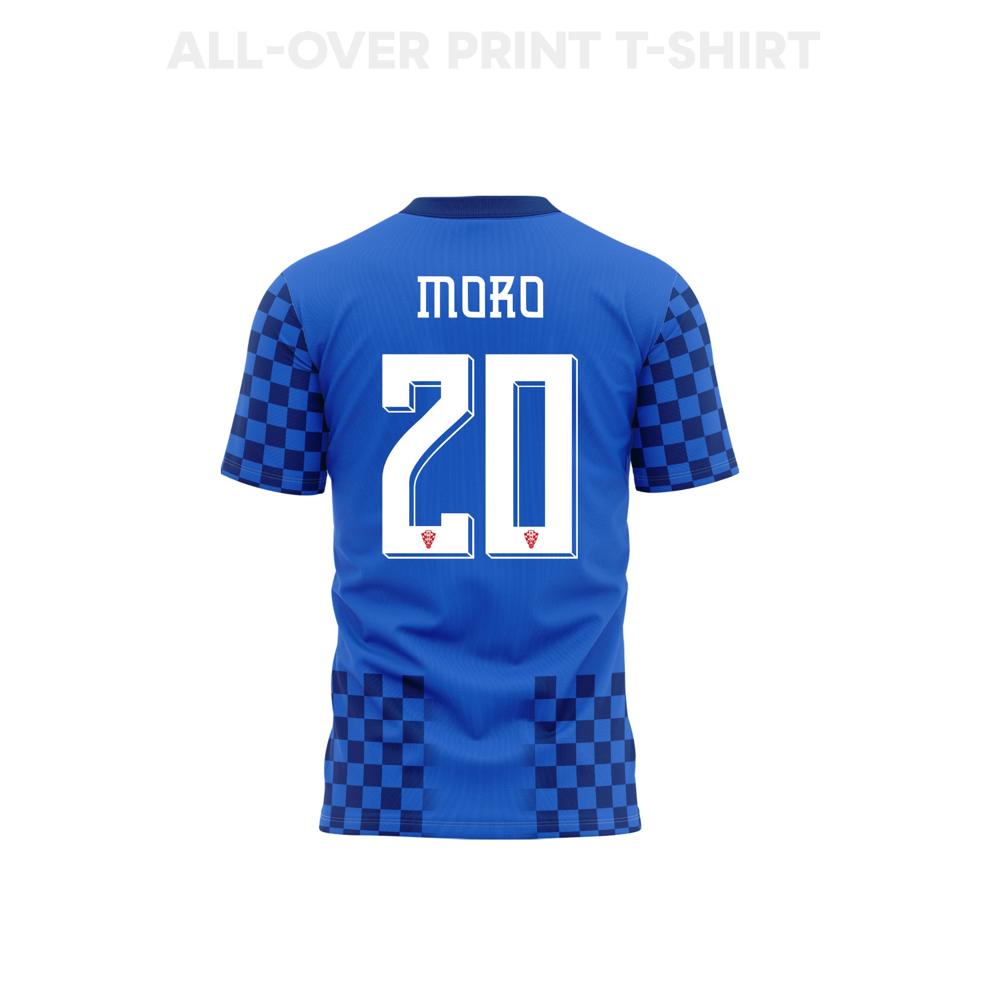 Nikola Moro 20 Youth Croatia 2026 Away 3D T-shirt Fully Printed – Blue