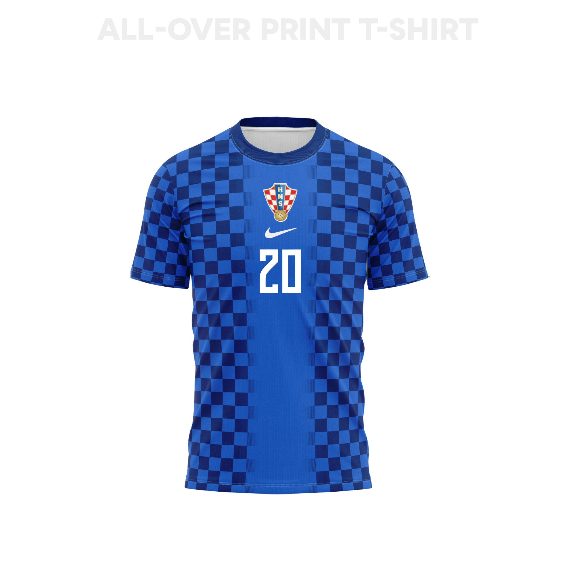 Nikola Moro 20 Youth Croatia 2026 Away 3D T-shirt Fully Printed – Blue