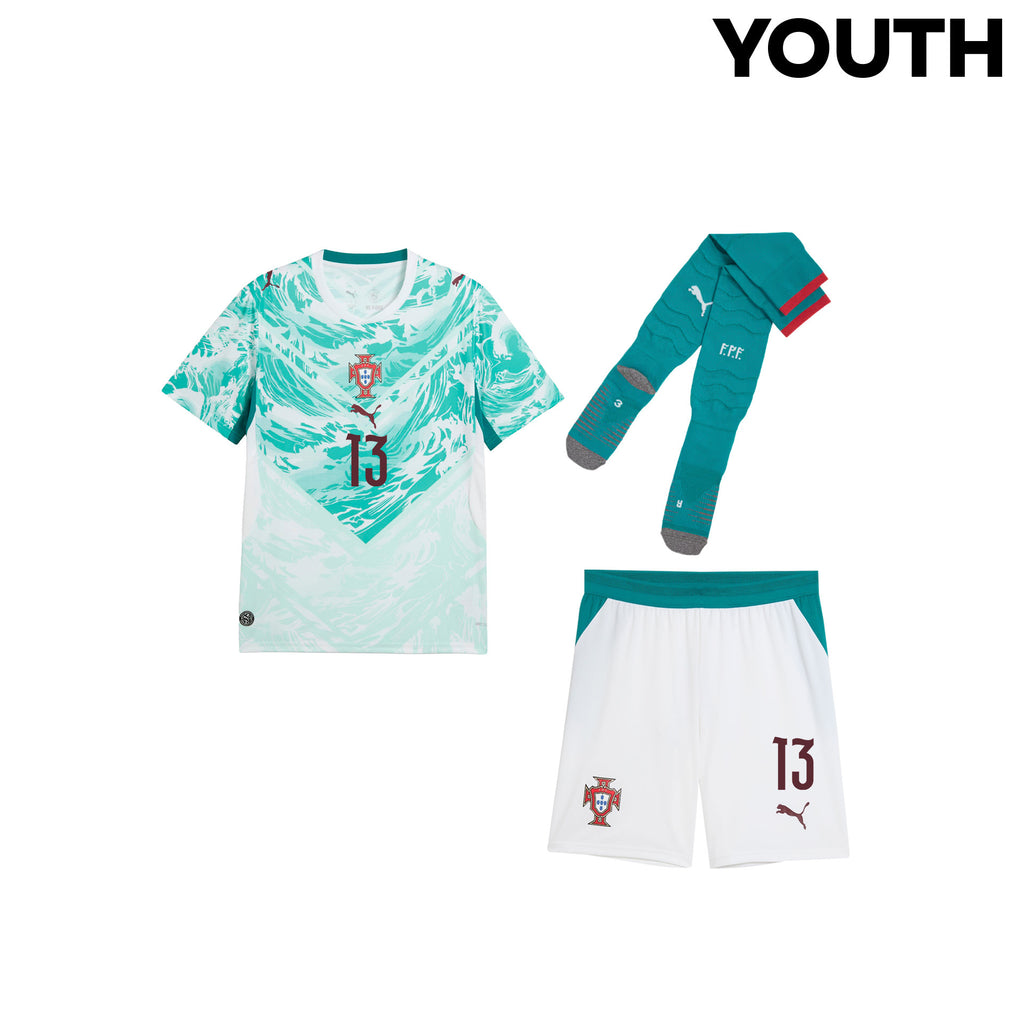 Renato Veiga 13 Portugal 2026 YOUTH Away Kit Set – White