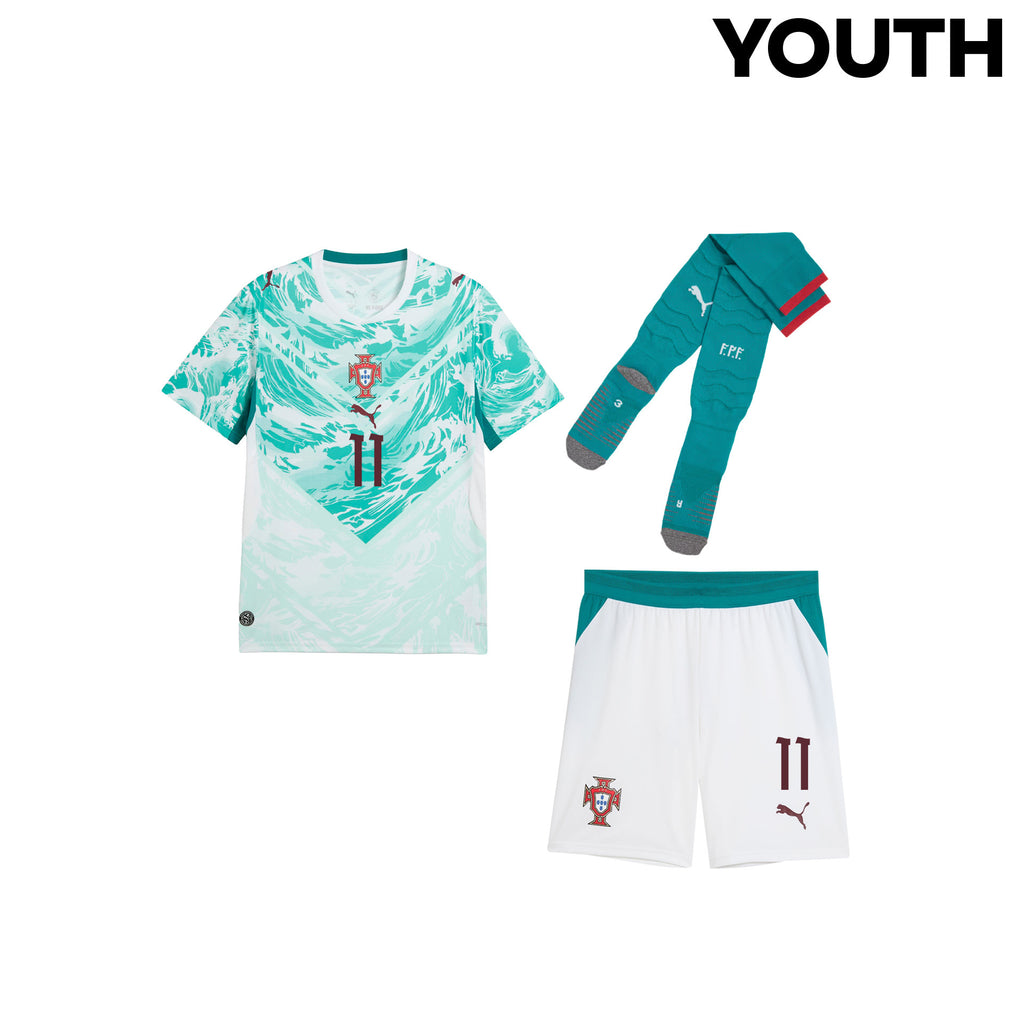 João Félix 11 Portugal 2026 YOUTH Away Kit Set – White
