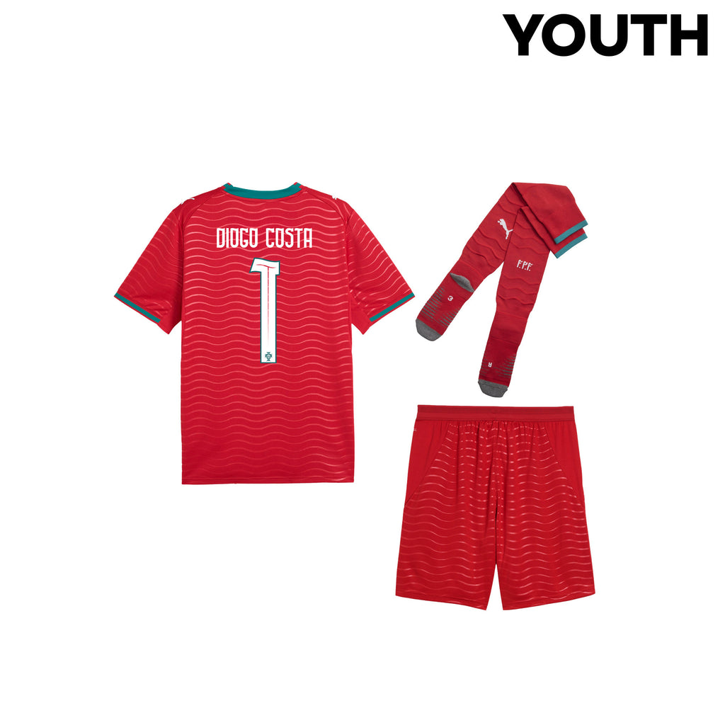 Diogo Costa 1 Portugal 2026 YOUTH Home Kit Set – Red