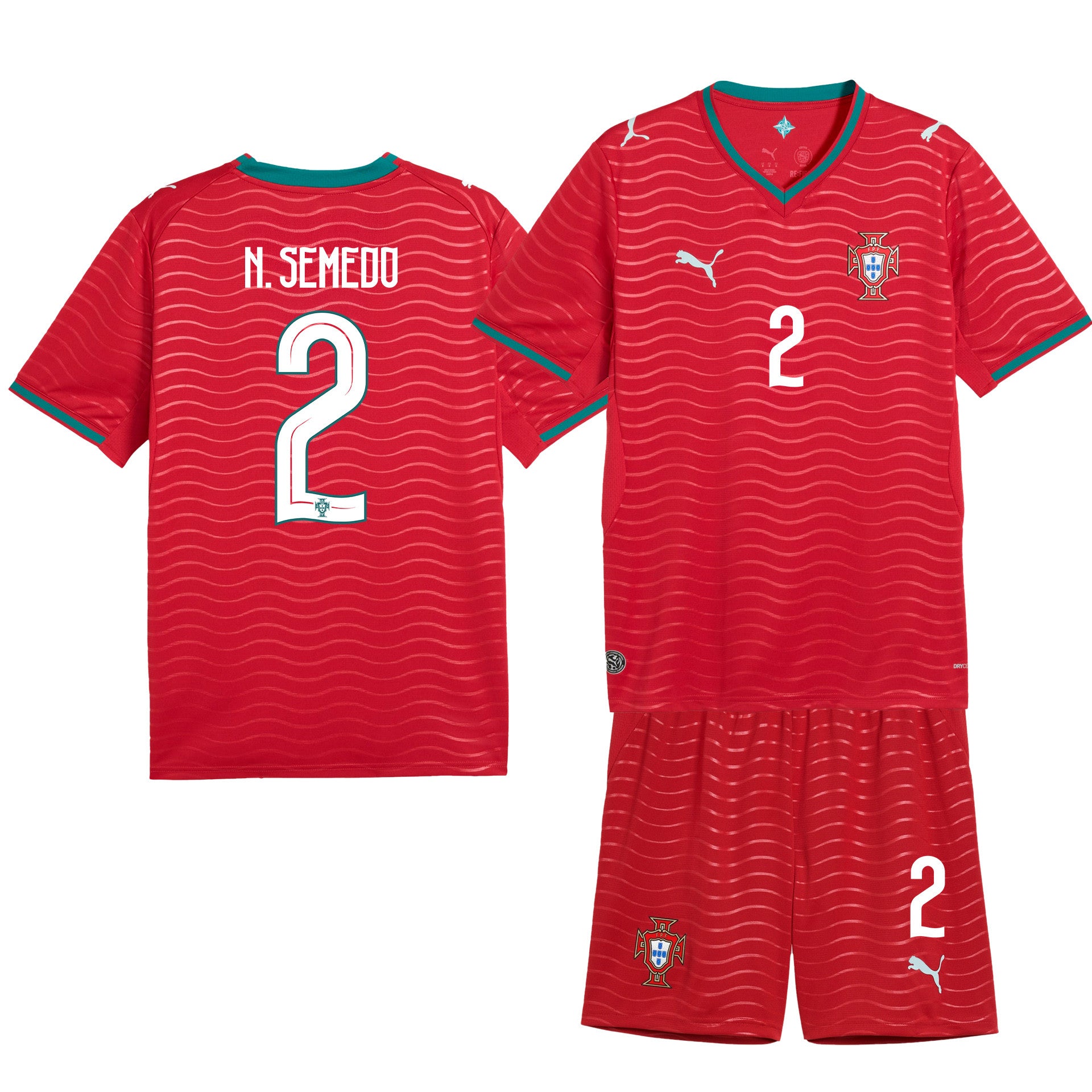 Nélson Semedo 2 Portugal 2026 Home Men Jersey & Shorts Set – Red