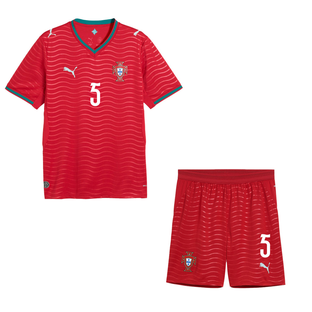 Diogo Dalot 5 Portugal 2026 Home Men Jersey & Shorts Set – Red