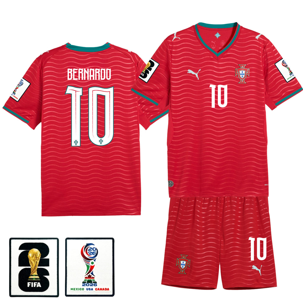 Bernardo Silva 10 Portugal 2026 Home Men Jersey & Shorts Set – Red