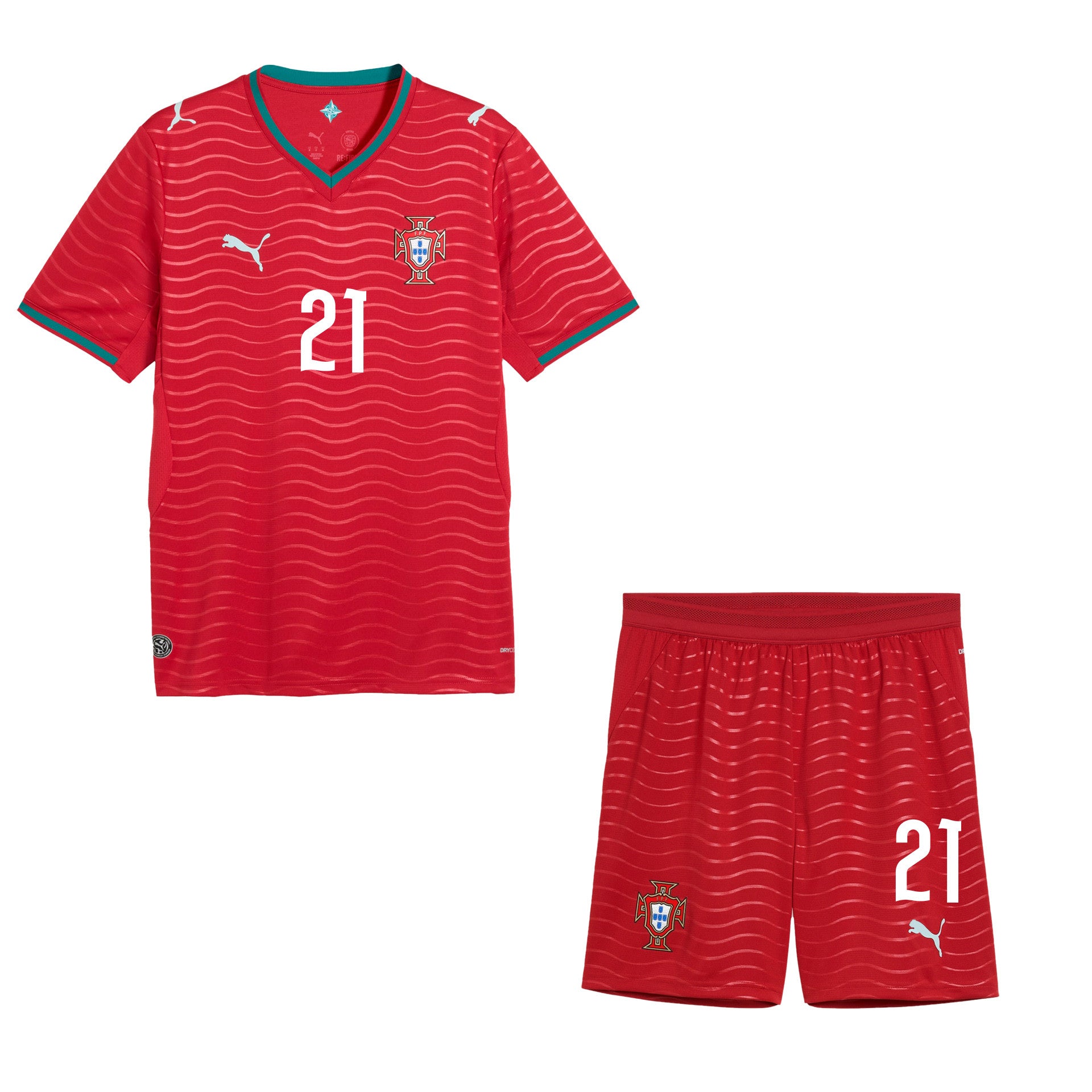 Rúben Neves 21 Portugal 2026 Home Men Jersey & Shorts Set – Red
