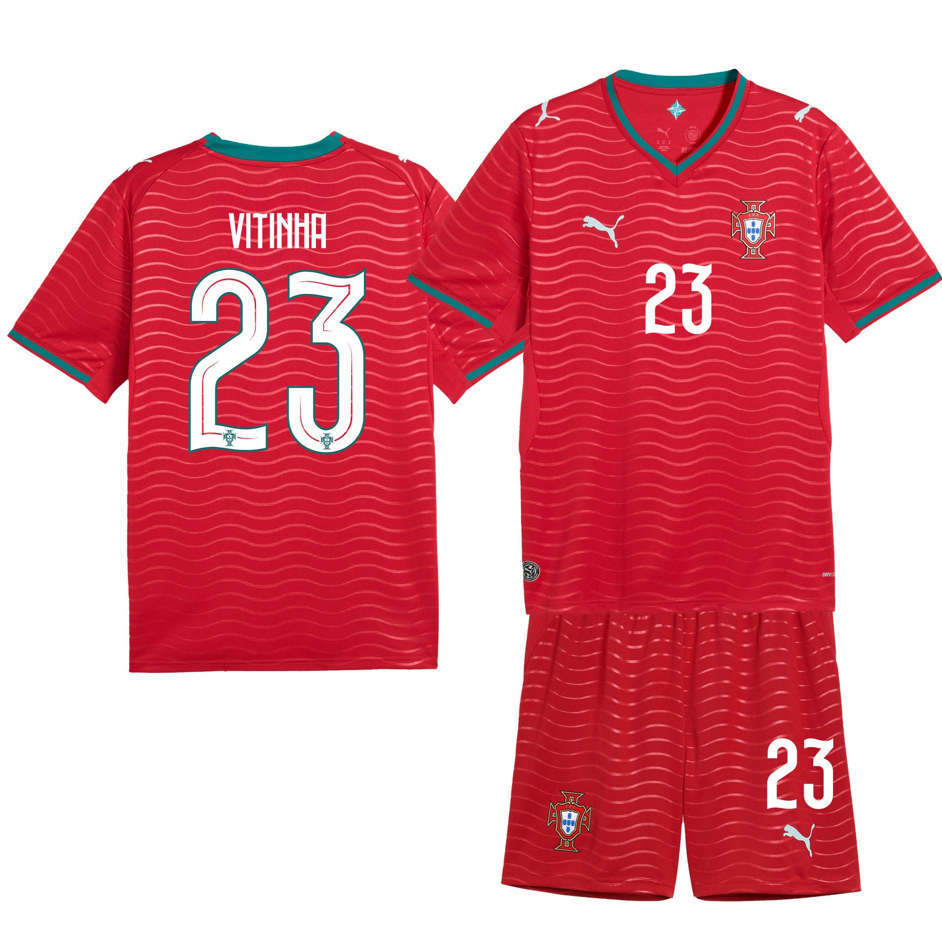Vitinha 23 Portugal 2026 Home Men Jersey & Shorts Set – Red
