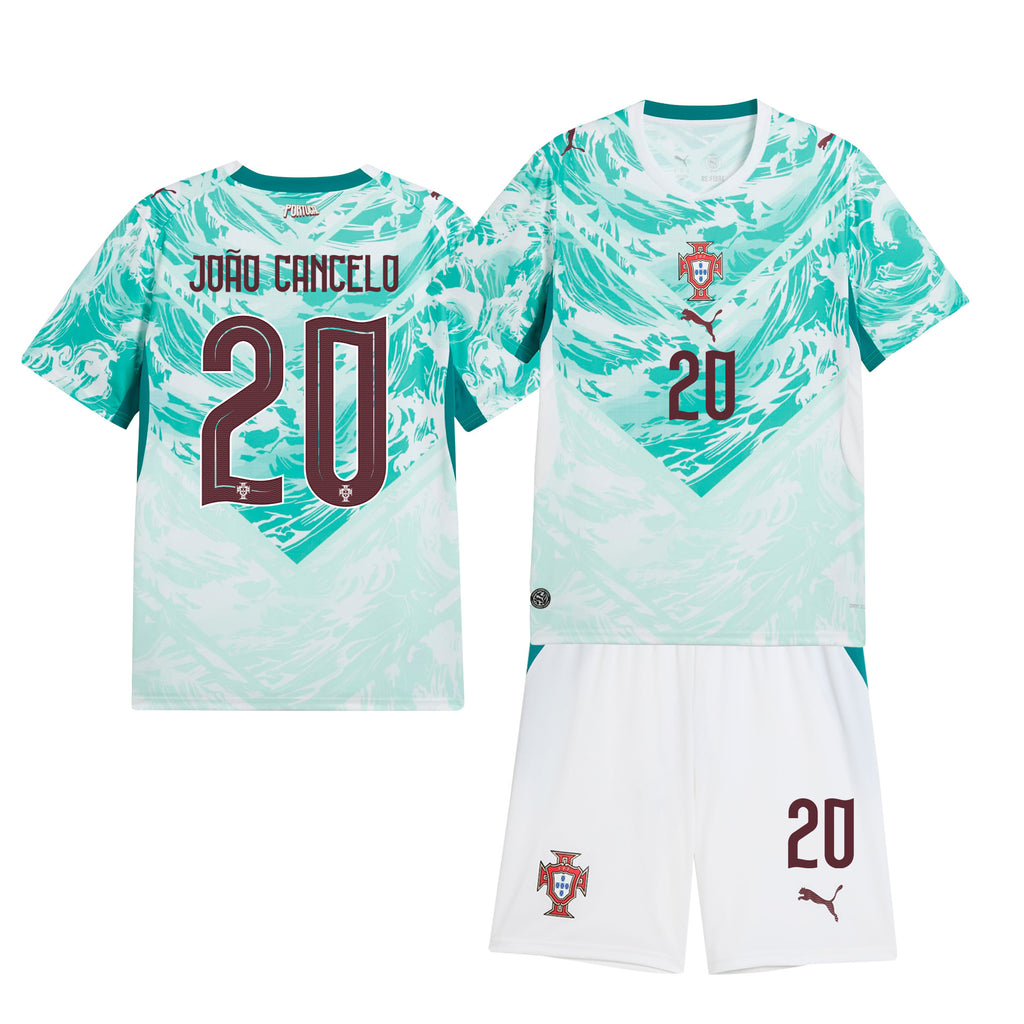 João Cancelo 20 Portugal 2026 Away Men Jersey & Shorts Set – White