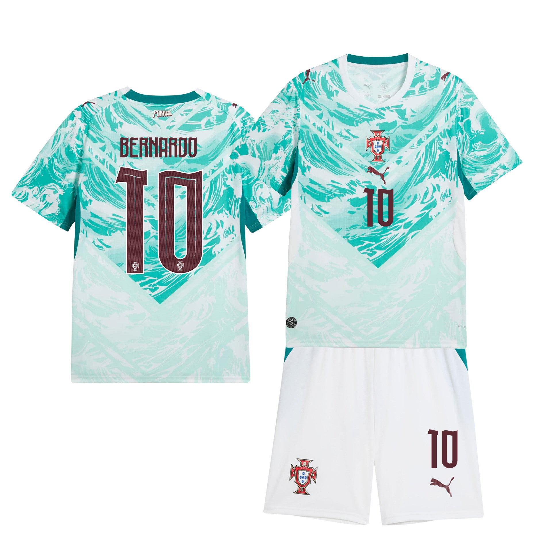Bernardo Silva 10 Portugal 2026 Away Men Jersey & Shorts Set – White