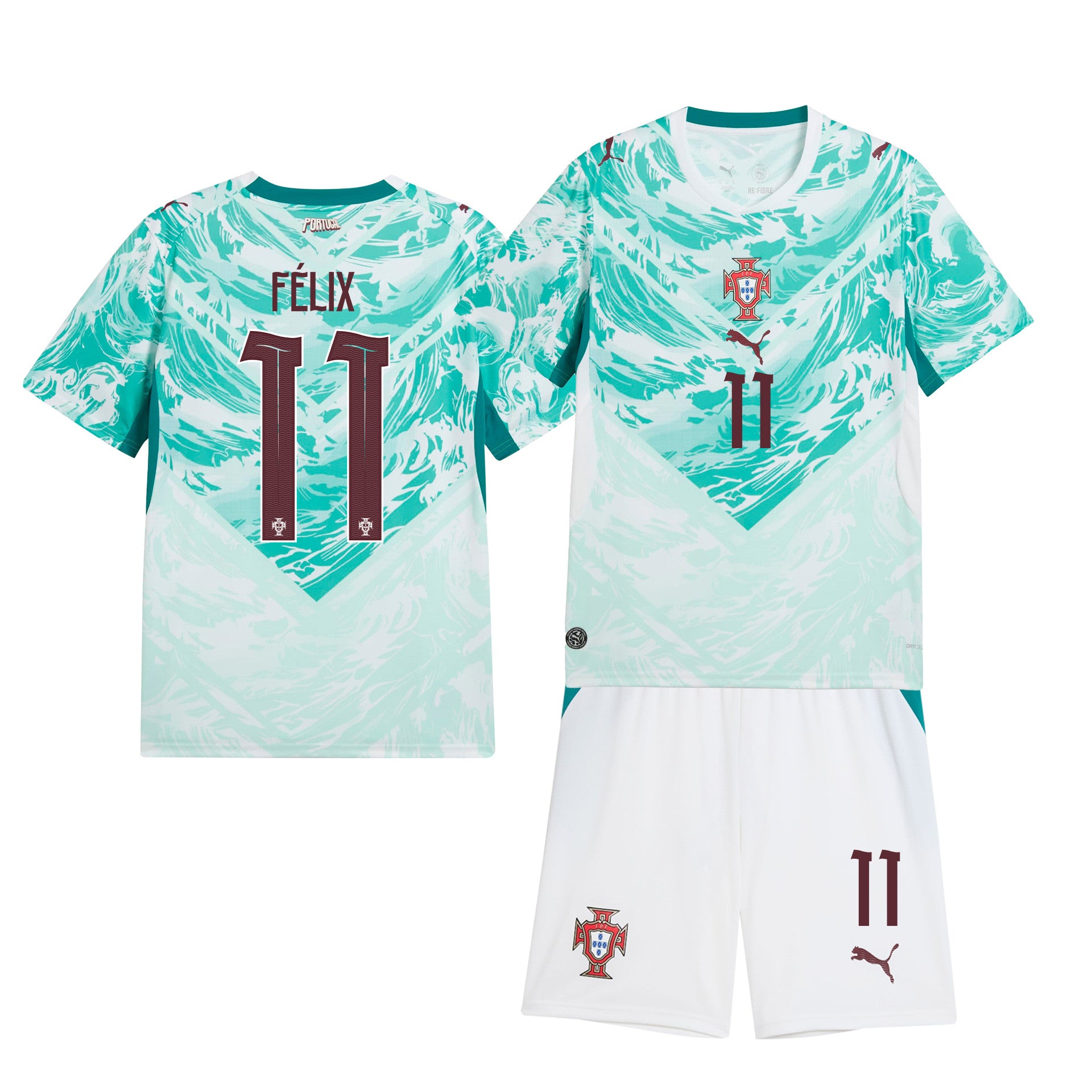 João Félix 11 Portugal 2026 Away Men Jersey & Shorts Set – White